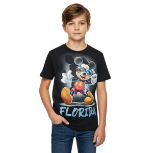 Disney Mickey Mouse Medium Black Florida T-Shirt